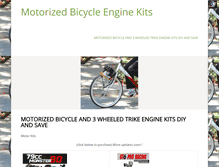 Tablet Screenshot of motorizedbicycleenginekits.com